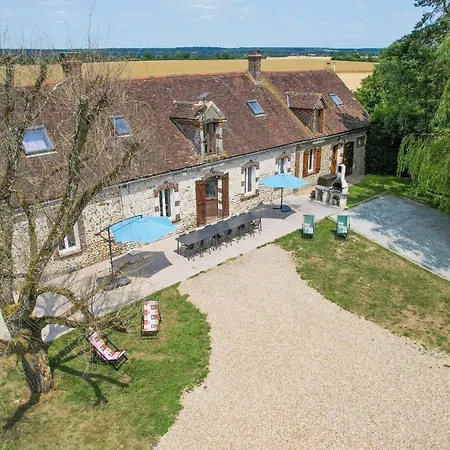 Villa Crazy Champs Corons 61 - Interior Heated Pool - 2h From Paris - 30p Les Menus