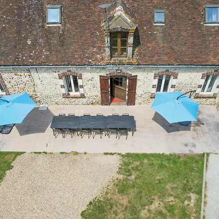 Crazy Champs Corons 61 - Interior Heated Pool - 2h From Paris - 30p Вилла Les Menus