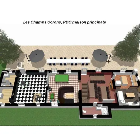 Crazy Champs Corons 61 - Interior Heated Pool - 2h From Paris - 30p Les Menus
