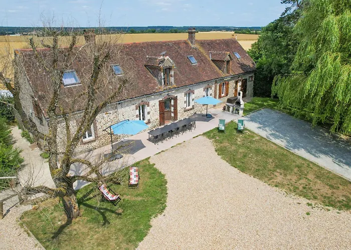 Villa Crazy Champs Corons 61 - Interior Heated Pool - 2h From Paris - 30p Les Menus