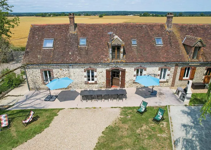 Crazy Champs Corons 61 - Interior Heated Pool - 2h From Paris - 30p