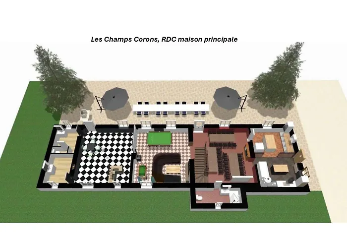 Crazy Champs Corons 61 - Interior Heated Pool - 2h From Paris - 30p Les Menus