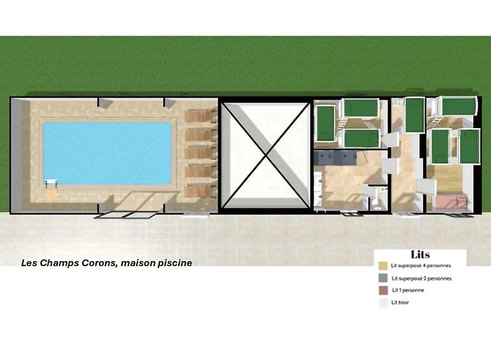 Crazy Champs Corons 61 - Interior Heated Pool - 2h From Paris - 30p